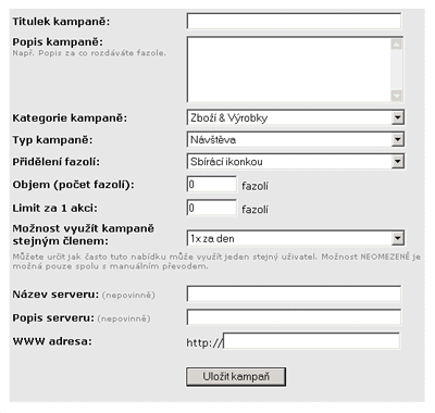 Vzor: Zadvac formul nov sbrac kampan