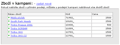 Vzor: Seznam zbo.